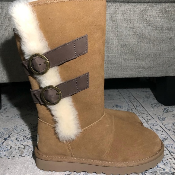 UGG Klea Tall Boots in Chestnut - Picture 4 of 9